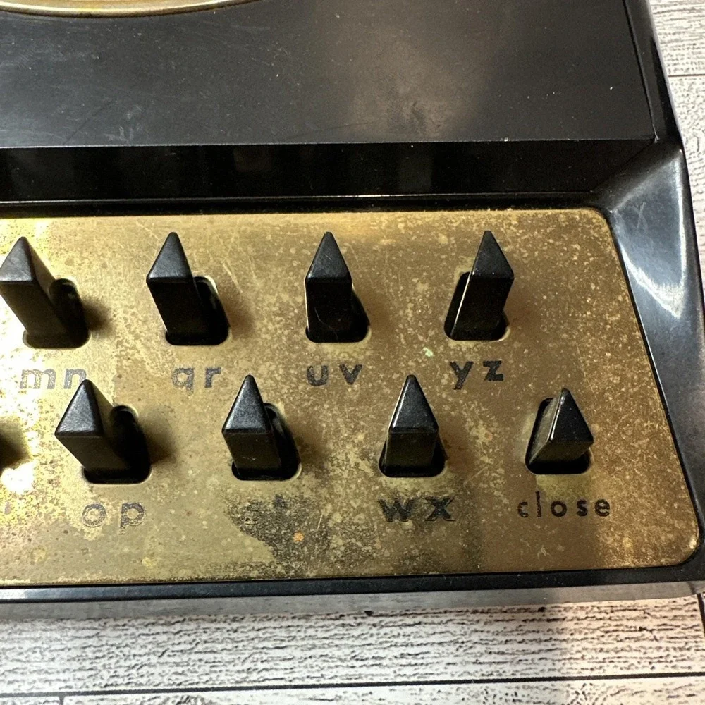 Mid-Century 50s Mechanical Desk Address Phone‎ Index Vintage